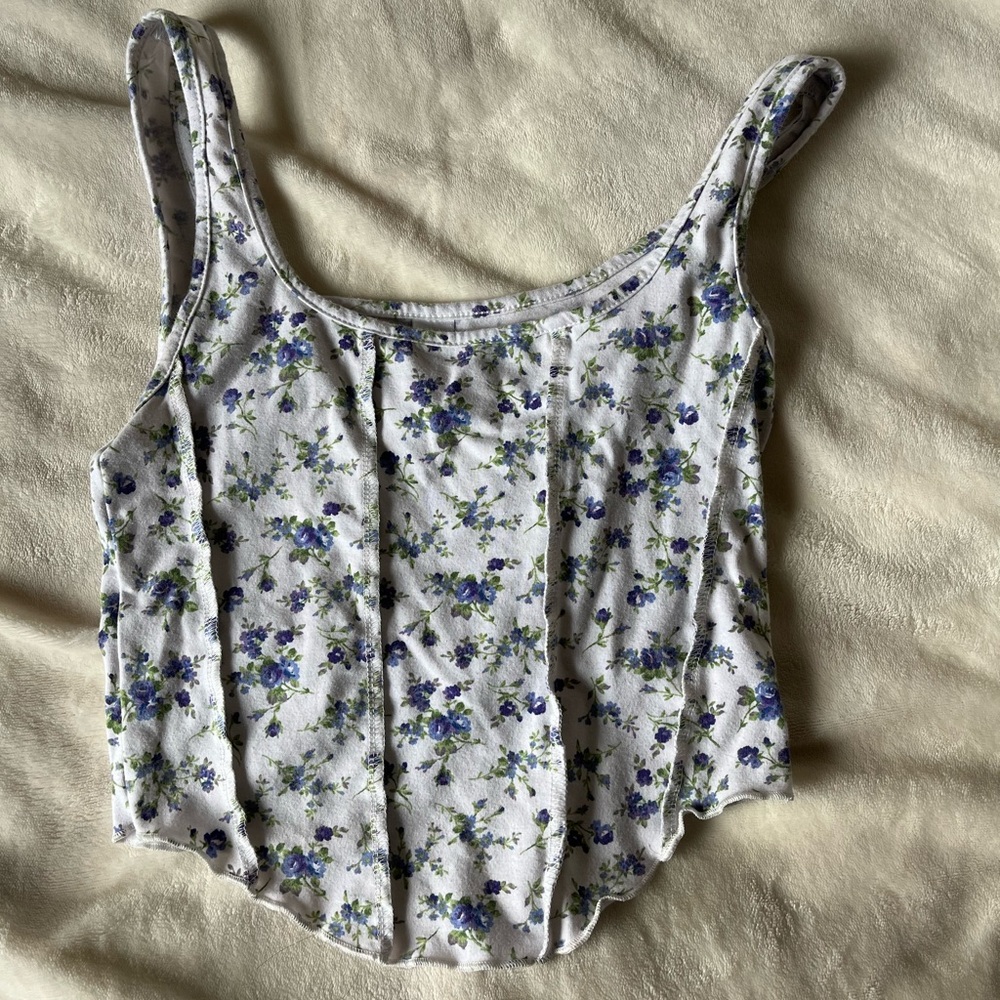 Floral Print Women's Tank Top